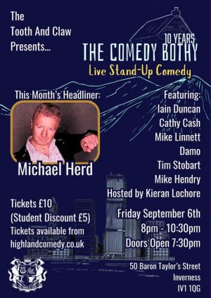 The Comedy Bothy - Friday 6th September - Michael Herd